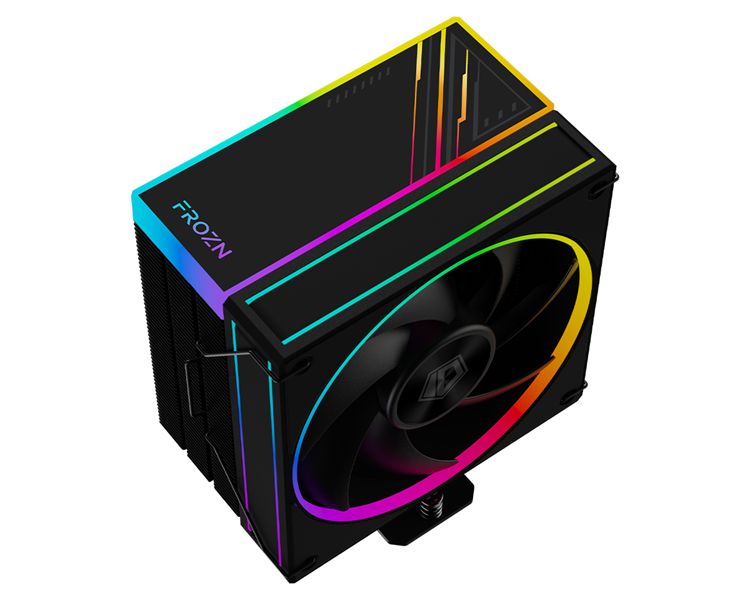 Кулер для процессора ID-COOLING FROZN A410 ARGB LGA1700/1200/115X/AM5/AM4 (10шт/кор, TDP 220W, PWM, 4 тепл.трубки прямого контакта, ARGB FAN 120mm, черный) RET