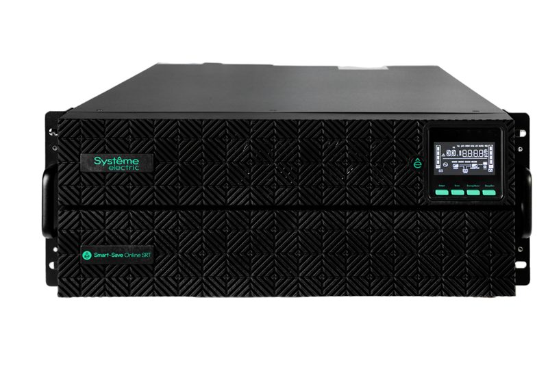 Источник бесперебойного питания Systeme Electric Smart-Save Online SRT, 8000VA/8000W, On-Line, Extended-run, Rack 4U (Tower convertible), LCD, 5xC13, 3xC19, USB, RS-232, Pre-Inst. Web/SNMP