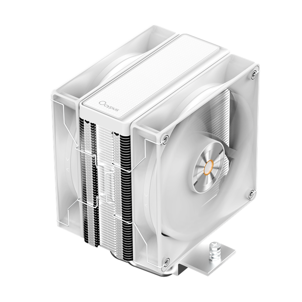 Кулер для процессора Ocypus Delta A40 Elite WH Dual Fan, 2x120mm FAN, Top Panel, 4 HEAT PIPES, 4-PIN PWM, 500-2000 RPM, 29DBA, HYDRO BEARING, LGA115X/1200/1700/18XX, AM4/AM5