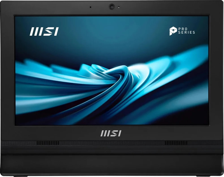 Моноблок MSI PRO AP162T ADL AiO 15,6" FHD(1920x1080) IPS AG Single Touch,Intel N100 (0.8GHz),4Gb DDR4,128GB SSD,2*COM port,VGA,Intel UHD,WiFi,BT,camera,Wired KB&mouse Eng/Rus,noOS,1y war-ty,Black