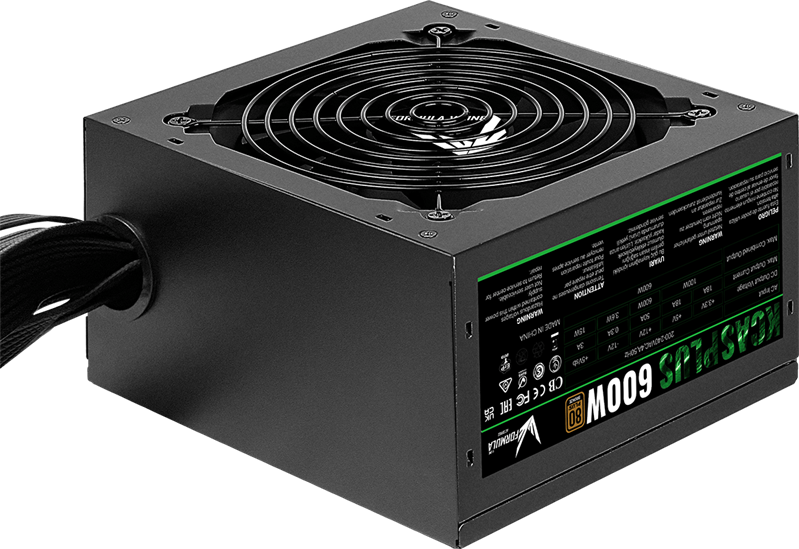 Блок питания Formula V Line KCAS PLUS 600W, 600W, APFC, 80+ Bronze, ATX12V v2.4, 12cm Fan (ex Aerocool)
