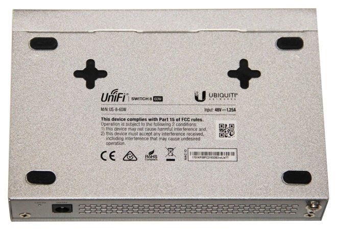 Коммутатор Ubiquiti UniFiSwitch,8-Port,60W,5-Pack,PowerSupplyIncluded