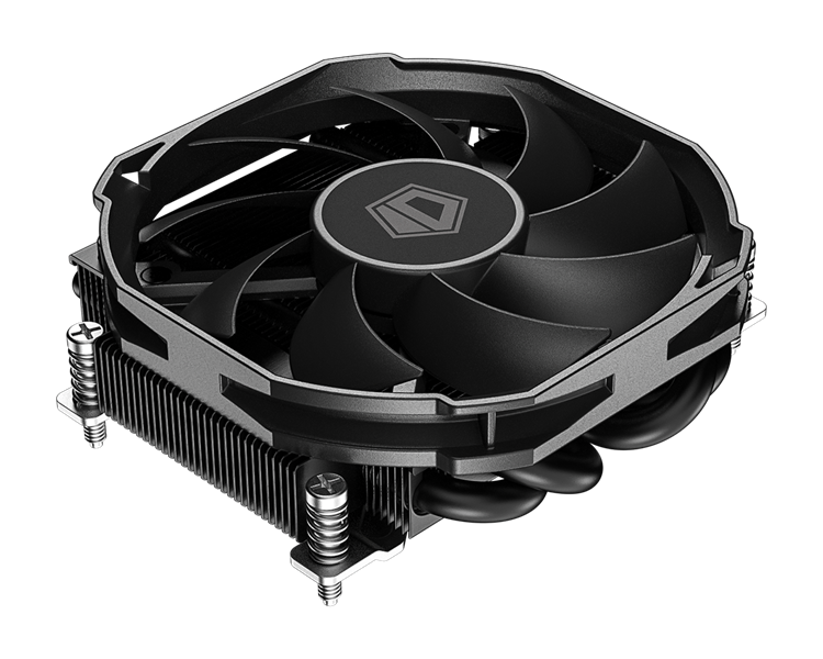 Кулер для процессора ID-COOLING IS-30A BLACK AMD AM5/AM4 низкопрофильный высота 30mm (36шт/кор, TDP 100W, PWM, 4 тепл.трубки прямого контакта, FAN 92mm) BOX