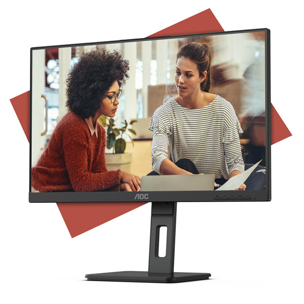 Монитор 27" AOC 1920х1080 WLED, 16:9, IPS, 300 cd/m2, 1000:1, 20М:1, 4 ms, 178°/178°, VGA, HDMI, DP, 100 Hz, Speakers, Tilt, Height, Swivel, Pivot, Internal, VESA, Black, 3y
