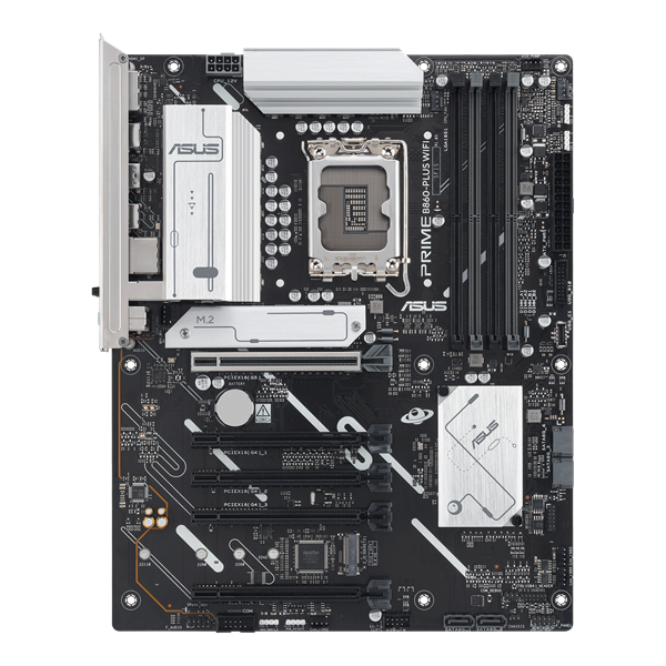 Материнская плата ASUS PRIME B860-PLUS WIFI, LGA1851, B860, 4*DDR5, 4*SATA, 2*M.2, 3*USB 3.2, 4*USB 2.0, Type-C, 5*PCIx16, DP+HDMI, ATX; 90MB1K50-M0EAY0