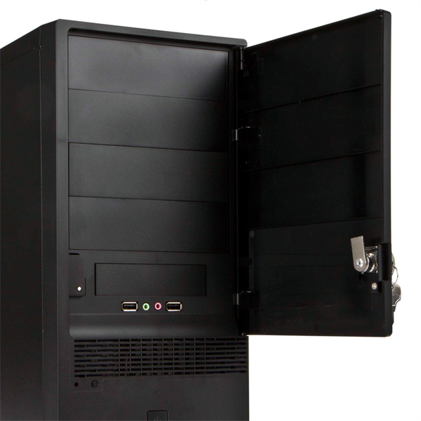 корпус Midi Tower InWin EC046 Black 450W PM-450ATX U3.0*2+A(HD) + key lock & key ATX