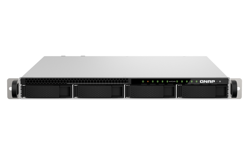 Система хранения данных QNAP ENTERPRISE 1U/9bay 4C 3,4GhzCPU/16Gb(upto128Gb)/upto 265HDD with TL-R1620Sep-RP/4xUSB3.2/1xExp.slot/2x2,5Gb 2x10Gb(BASE-T) /iSCSI/2xPS/no rail(RAIL-B02)/5YW TS-h987XU-RP-E2334-16G-EU-RU