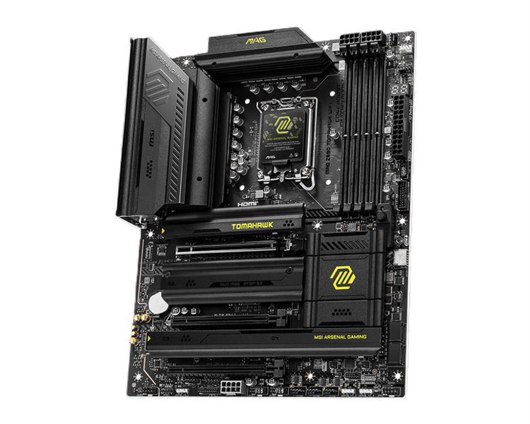 Материнская плата MSI MAG Z890 TOMAHAWK WIFI MAG Z890 TOMAHAWK WIFI, Z890, LGA1851, 4DDR5, 3PCIEx16,4M.2,4SATA3,2USB 4,1USB3.2 Gen2X2