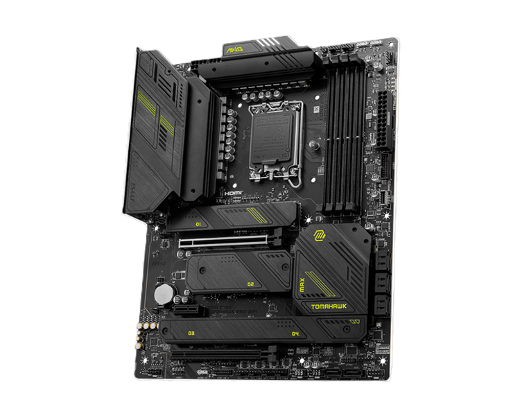 Материнская плата MSI MAG Z790 TOMAHAWK MAX WIFI Z790,LGA1700,4DDR5,2PCI-Ex16,1PCI-Ex1,4M.2,8SATA3,1USB3