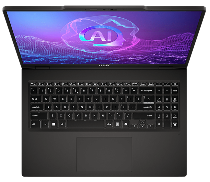 Ноутбук MSI Venture 16 AI A2HMG Ultra 7 255H 16" 16:10 2K OLED (2048*1280) 120Hz, DDR5 32GB (16GB*2),1TB SSD, Intel Arc Graphics,75Whr,1,9kg,1y,Win11 Pro,Solid Gray