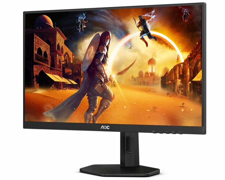 Монитор 24" AOC 24G4X 1920x1080, WLED, 16:9, Fast IPS, 300cd, 1000:1, 80M:1, 1ms, 178/178, HDMI*2, DP, 180Hz, Speakers, HAS, Pivot, Tilt, Swivel, Внут, VESA, Black/Grey, 3y