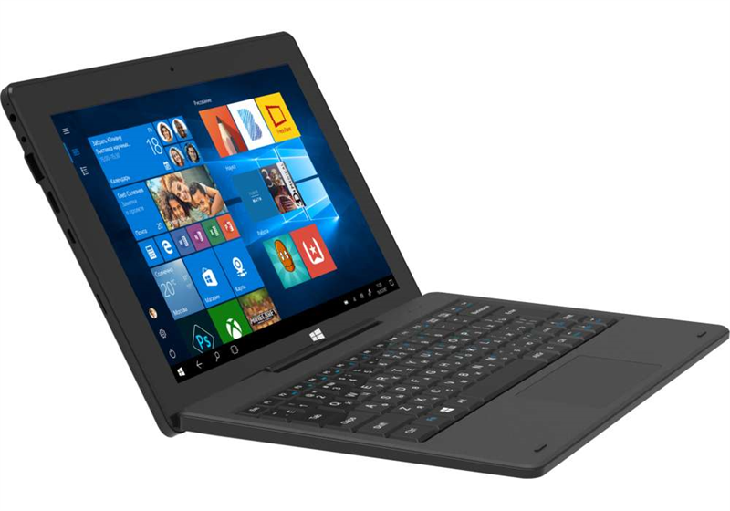IRBIS TW86X, 10,1" (1280х800IPS), Intel Z3735F, 4x1.8Ghz (QuadCore), 2048MB, 32GB, cam 0.3+2.0MPx, Wi-Fi, microUSB, MicroSD, jack 3.5, 5000 mAh, soft keyboard, black, Win10Home