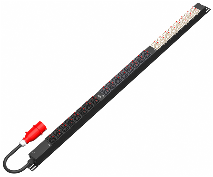 Блок распределения питания SMARTWATT PDU P-series Basic, 0U, 3Ф 16A, 11,5кВА, выход - 24xC13+24xC39, вход IEC 309, кабель 2М