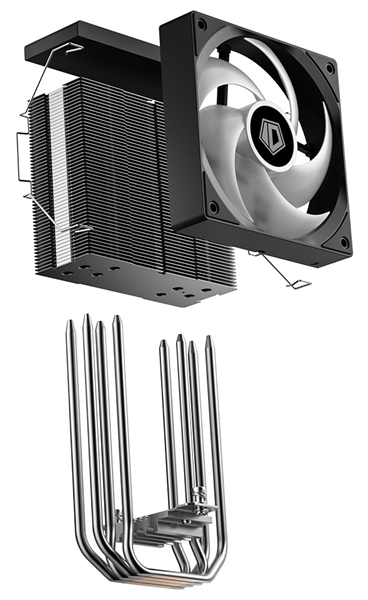 Кулер для процессора ID-COOLING SE-214-XT V2 ARGB LGA1851/1700/1200/115X/AM5/AM4 (16шт/кор, TDP 200W, PWM, 4 тепл.трубки прямого контакта, FAN 120mm, Addressable RGB LED) RET