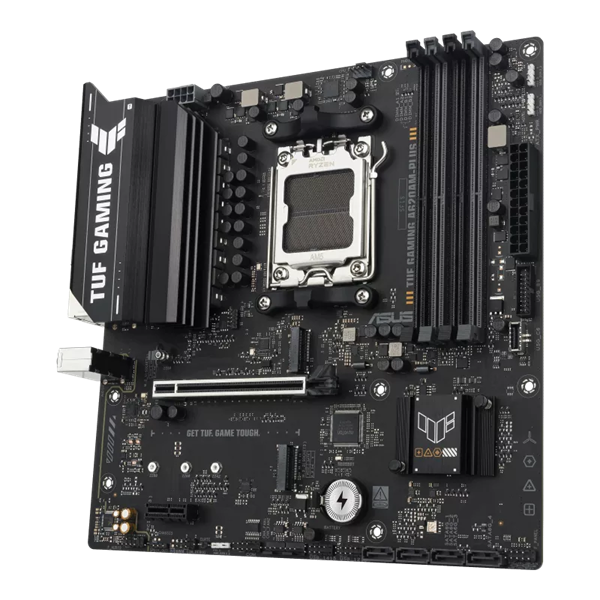Материнская плата ASUS TUF GAMING A620AM-PLUS, AM5, A620A, 4*DDR5, 4*SATA, 2*M.2, 2*USB 3.2, 4*USB 2.0, 1*PCIx16, 1*PCIx1, 2*DP+HDMI, mATX;