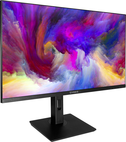 Монитор IRBIS SmartView 27'' LED Monitor 2560x1440, 16:9, IPS, 250 cd/m2, 1000:1, 3ms, 178°/178°, HDMI, DP, USB, Audio output, 75Hz, Height, Tilt, Swiv, Pivot, Speak, внеш (потёртости, группа битых пикселей)