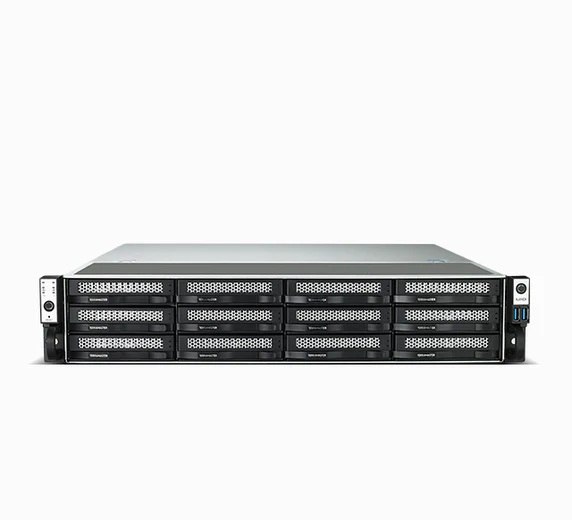 Система хранения данных TerraMaster U12-500 Plus 2U 10C 1,7(4,7)GhzCPU/16Gb(64)/RAID0,1,10,5,6,JBOD/up to 12 HS SATA(3,5'/2,5')/2xM.2 2280 NVMe/ 1xPCIe/3xUSB3.2 1xUSB Type-c/HDMI/2x10GbE RJ-45/iSCSI/2xPS/1YW/no rails