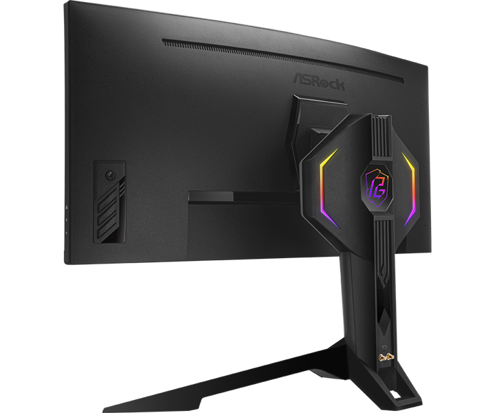 ASROCK 34" PG34WQ15R3A VA Curved 3440x1440 1 ms MPRT 550 cd 165Hz HDR 400 VESA Tilt HDMI*2 DP Type C black