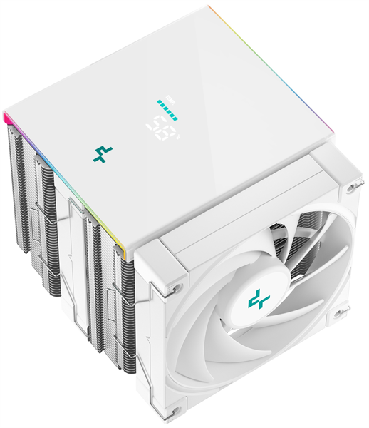 Кулер для процессора DEEPCOOL AK620 DIGITAL SE WH LGA20XX/1700/1200/115X/AM5/AM4 (9шт/кор, TDP 260W, PWM, DUAL Fan 120mm, 6 тепл. трубок, ARGB, белый) RET (R-AK620-WHADMN-GJD)