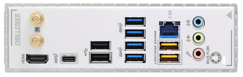 Материнская плата ASROCK B860 Challenger WiFi White, LGA1851, B860, 4*DDR5, 4*SATA, 4*M.2, 4*USB 3.2, 2*USB 2.0, Type-C, 2*PCIx16, 1*M.2 (Key E), HDMI, ATX