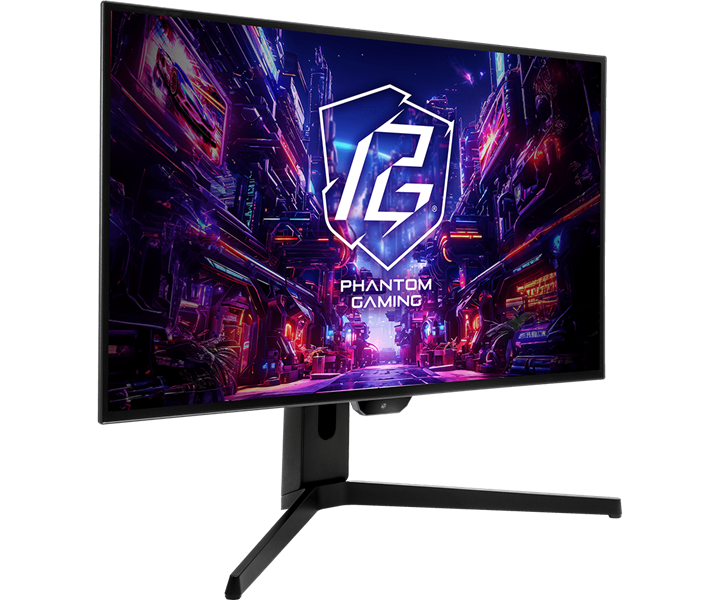 Монитор ASROCK 27" PGO27QFS OLED 2560x1440 0,03 ms GTG 275cd 240Hz HDR 400 VESA HAS Tilt HDMI*2 DP*2 USB*3 HAS Swivel Pivot Type C black