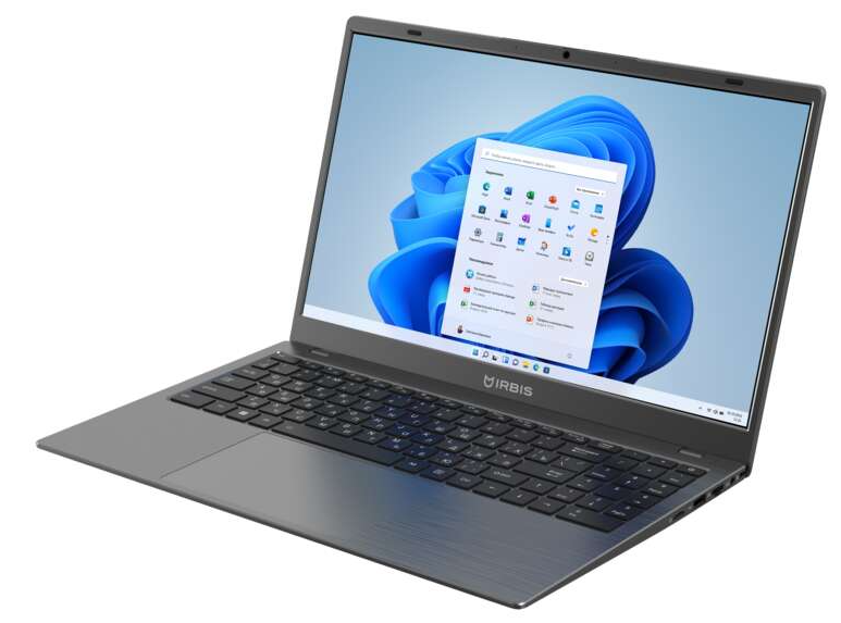 Ноутбук IRBIS GroovyBook 15 Core I5-1240P, 16GB+512GB NVME SSD,15,6"LCD 1920*1080 IPS , AX101 WIFI, Front camera: 2MP,TPM2.0 , 7.7V 6000mha battery, TYPE C full function, with RJ45,Windows 11 Pro RUS,Grey