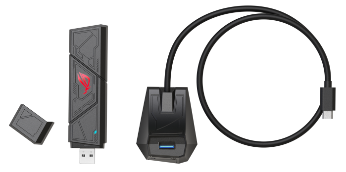 адаптер ASUS ROG USB-BE92// BE92 // 567 + 1201 Mbps USB 3.0 Adapter + 2 antenna