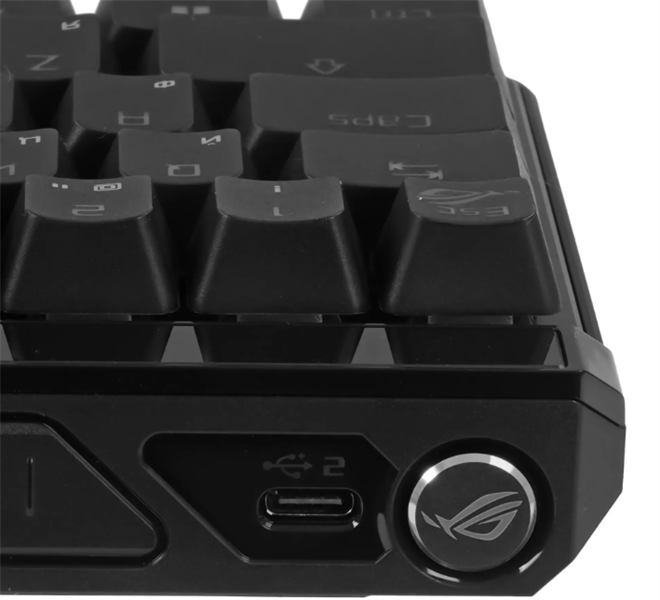 Клавиатура ASUS M605 ROG FALCHION ACE HFX, Wired, 65%, PBT, RGB Lighting, Black