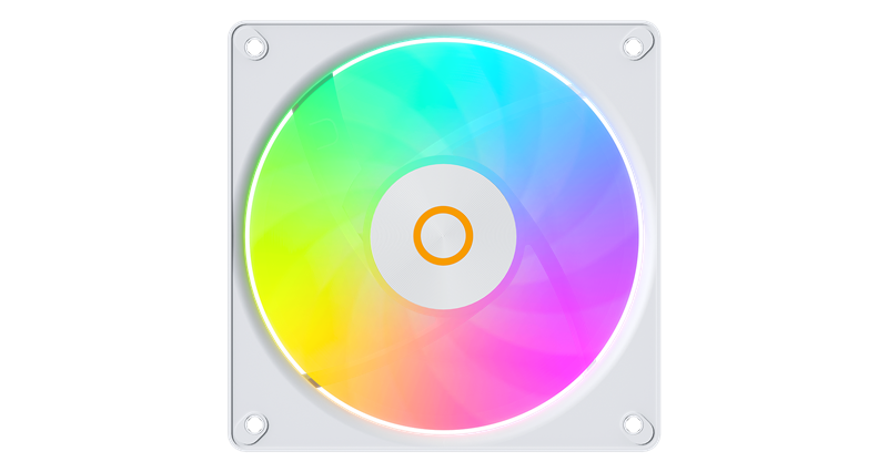 Вентилятор для корпуса Ocypus Gamma F12 Elite WH ARGB REVERSE BLADE, 120x120x25mm, 4-PIN PWM, 600-1800 RPM, 26 DBA MAX, HYDRO BEARING