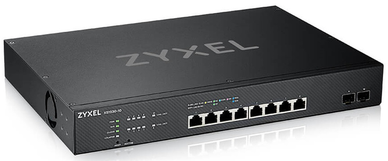 Коммутатор Мультигигабитный Smart L3 Lite коммутатор Zyxel NebulaFlex XS1930-10, rack 19", 8xRJ-45: 1/2,5/5/10G, 2xSFP+