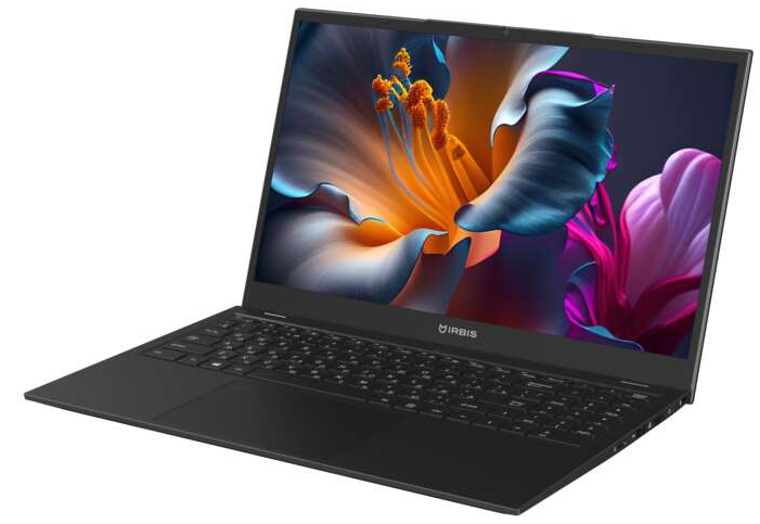 Ноутбук IRBIS 15N Ryzen 5 7640HS ,15.6" FHD (1920x1080) IPS AG,16Gb DDR5-4800(1),512Gb SSD,Wi-Fi 6+BT 5,75Wh,Metal Case,FPS,Kbd Backlit,TPM 2.0,1.77kg,Black,1y,DOS
