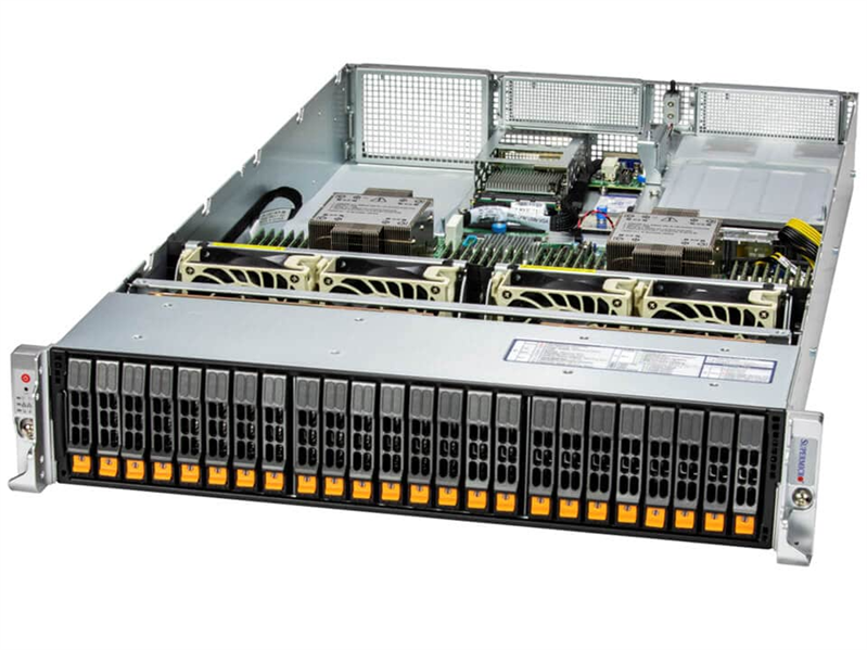 Сервер Supermicro SuperServer 2U 221H-TN24R/ 2x6444Y/ 4x128Gb/ 2x1,92Tb NVMe/ 2x25Gb/ SFT-DCMS-SINGLE/ 1st config