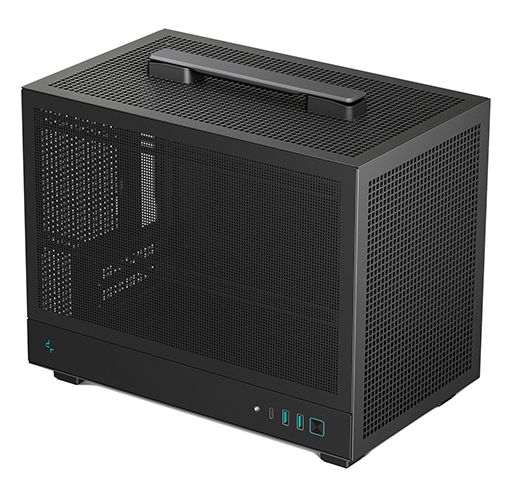 корпус Deepcool CH160 MESH без БП, черный, MINI-ITX (R-CH160-BKNMI0-G-1)