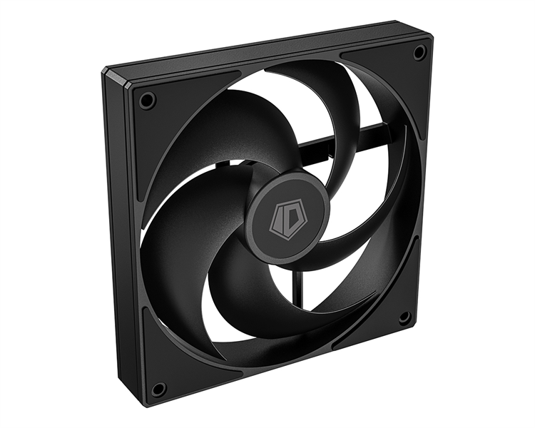Вентилятор для корпуса ID-COOLING AS-140-K 140x140x25мм (60шт./кор, PWM, резиновые углы, черный, 300-1800об/мин, супертихий) BOX