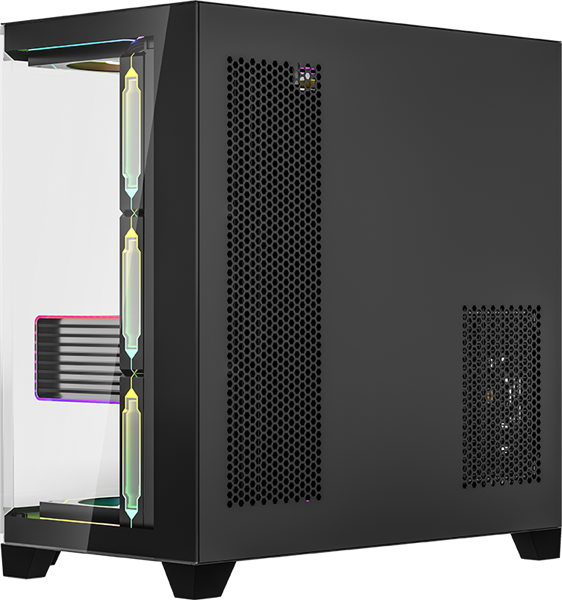 корпус Formula V Line Crystal Z6 Black, ATX, Left & Front & Bevel side Tempered Glass, TYPE-C*1, USB3.0*2