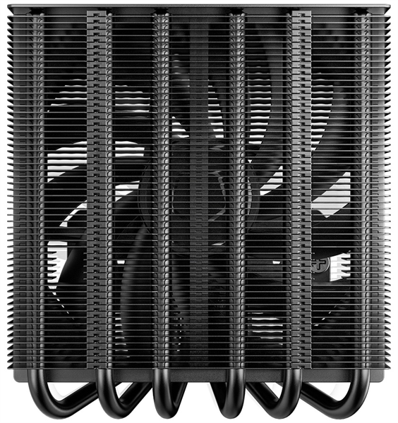 Кулер для процессора ID-COOLING IS-77-XT BLACK LGA1851/1700/1200/115X/AM5/AM4 низкопрофильный высота 77mm (18шт/кор, TDP 150W, PWM, 6 тепл.трубок + медная база, FAN 120mm) BOX