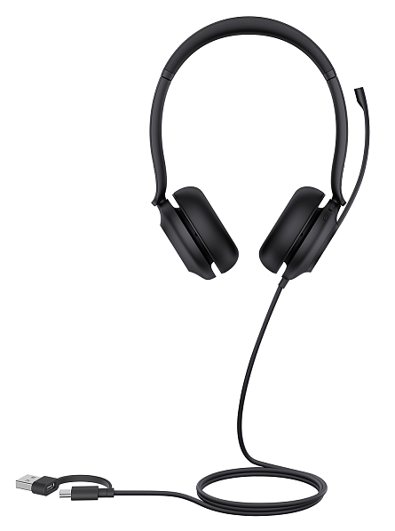 Гарнитура YEALINK UH35 Dual UC USB-C/A Дуо, Проводная, HD звук, шумоподавление, LED-индикатор, USB-C/A, шт