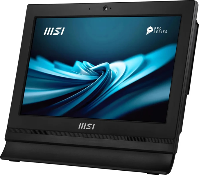 Моноблок MSI PRO AP162T ADL AiO 15,6" FHD(1920x1080) IPS AG Single Touch,Intel N100 (0.8GHz),4Gb DDR4,128GB SSD,2*COM port,VGA,Intel UHD,WiFi,BT,camera,Wired KB&mouse Eng/Rus,noOS,1y war-ty,Black