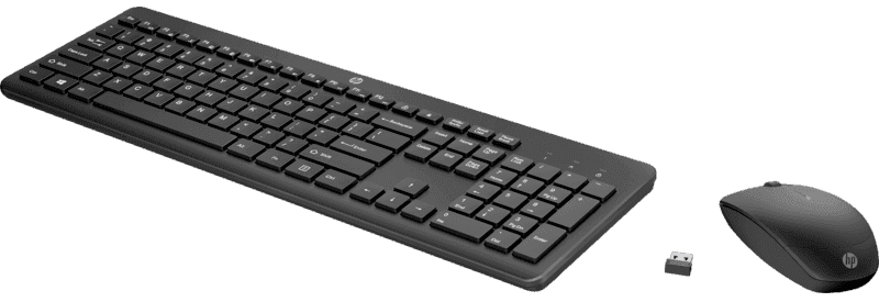 Клавиатура и мышь Keyboard and Mouse HP 230 Wireless Combo RUSS cons