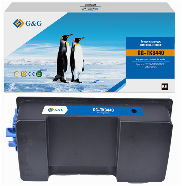 Тонер-картридж G&G GG-TK3440 TK-3440 черный (40000стр.) для Kyocera Ecosys PA6000X/MA6000ifx