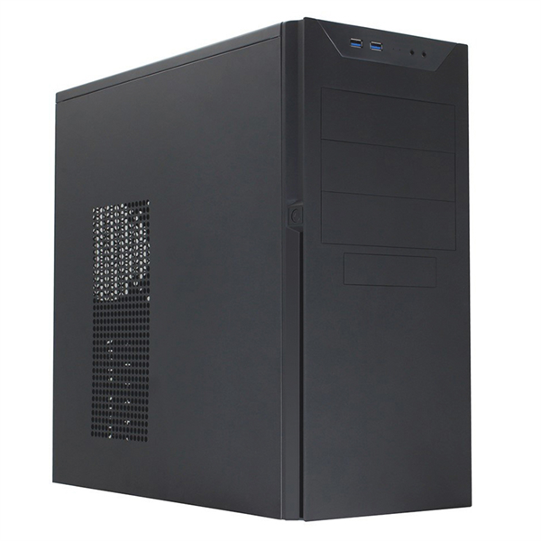 корпус MidiTower Powerman BA833 Black ____ U3.0*2+A(HD) ATX, mATX(без блока питания)