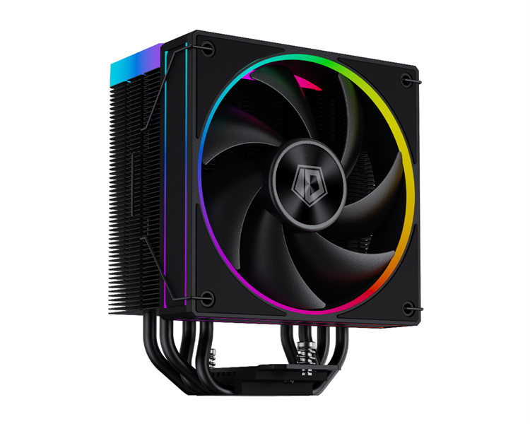 Кулер для процессора ID-COOLING FROZN A410 ARGB LGA1700/1200/115X/AM5/AM4 (10шт/кор, TDP 220W, PWM, 4 тепл.трубки прямого контакта, ARGB FAN 120mm, черный) RET