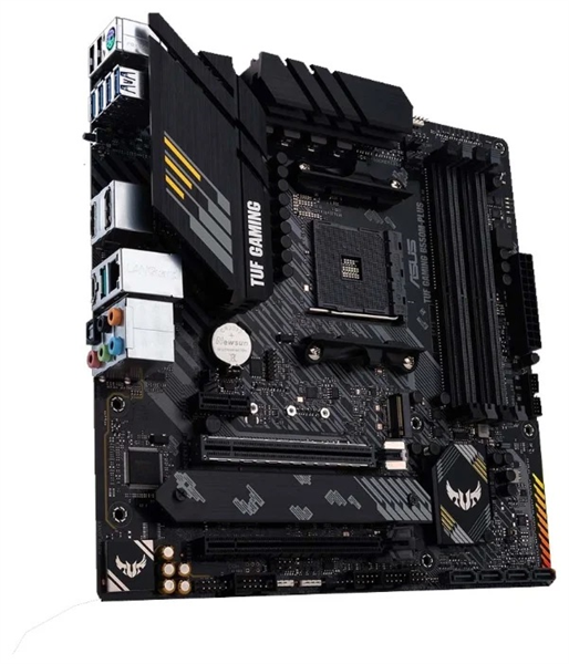 Материнская плата ASUS TUF GAMING B550M-PLUS, Socket AM4, B550, 4*DDR4, HDMI+DP, CrossFireX, SATA3 + RAID, Audio, 2,5Gb LAN, USB 3.2*8, USB 2.0*6, COM*1 header (w/o cable) mATX ; 90MB14A0-M0EAY0