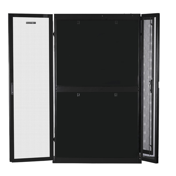 Серверный шкаф SMARTWATT Серверный шкаф Rack S-Series 42U 600x1200мм, двери с перфорацией, боковые панели 4шт и ролики в комплекте, черный (4512020620014)