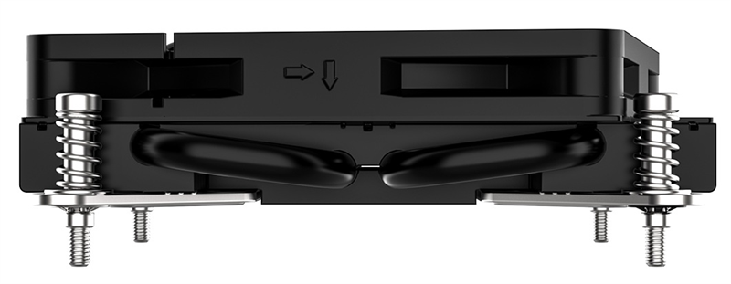 Кулер для процессора ID-COOLING IS-23i BLACK LGA1851/1700/1200/115X низкопрофильный высота 23mm (48шт/кор, TDP 45W, PWM, 2 тепл.трубки, медная база, FAN 80mm) BOX
