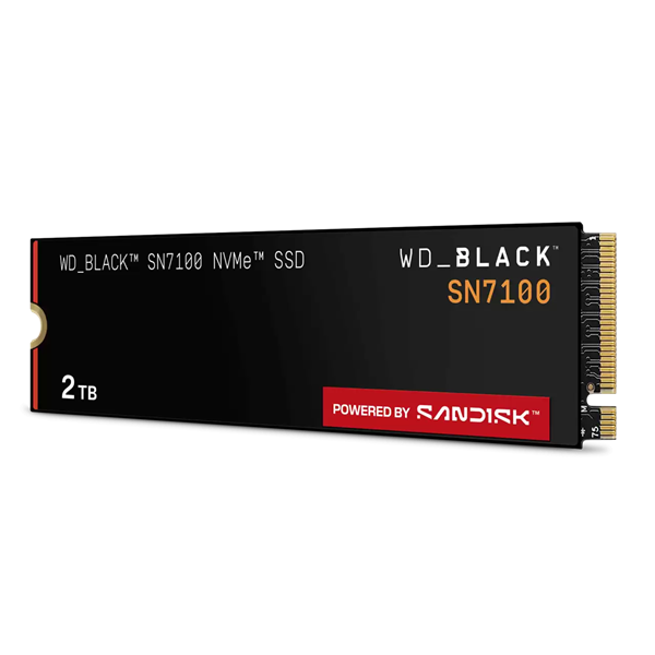 Твердотельный накопитель Western Digital Black SSD SN7100 M2.2280 PCIe 4.0 2Tb, 7250MBs/6900MBs, TBW 1200, WDS200T4X0E, 1 year