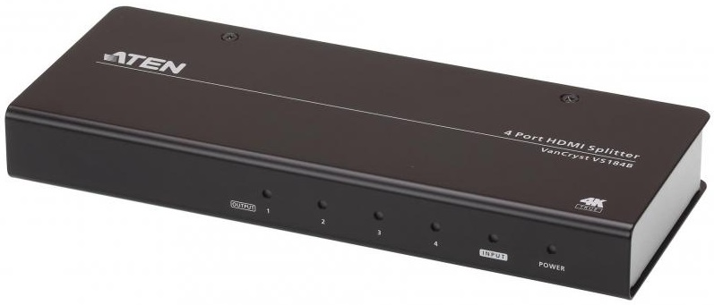 Разветвитель Aten ProAV black: Разветвитель HDMI True 4K 4-портовый