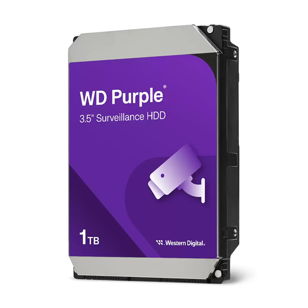 Жесткий диск Western Digital Purple HDD 3.5" SATA 1TB, IntelliPower, 64MB buffer (DV&NVR), WD11PURZ, 1 year
