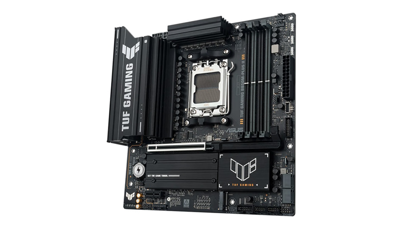 Материнская плата ASUS TUF GAMING B850M-PLUS II, AM5, B850, 4*DDR5, 4*SATA, 3*M.2, 7*USB 3.2, 4*USB 2.0, Type-C, 1*PCIx16, 1*PCIx1, DP+HDMI, mATX; 90MB1MT0-M0EAY0
