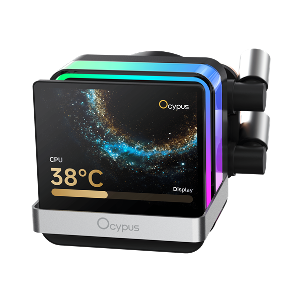 Система водяного охлаждения Ocypus Sigma L24 PRO BK, 240mm, LCD Pump, 2x120mm FDB fans, LGA115X/1200/1700/18XX, AM4/AM5